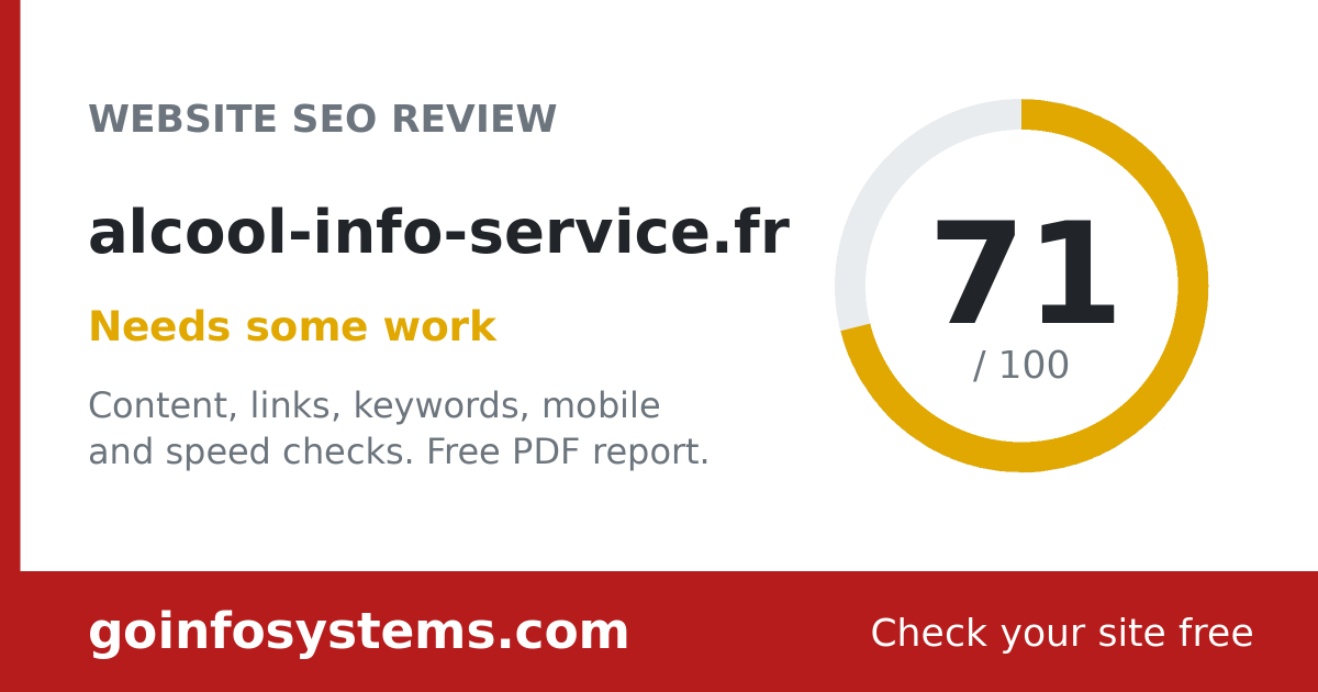 alcool-info-service.fr - The score is 71/100