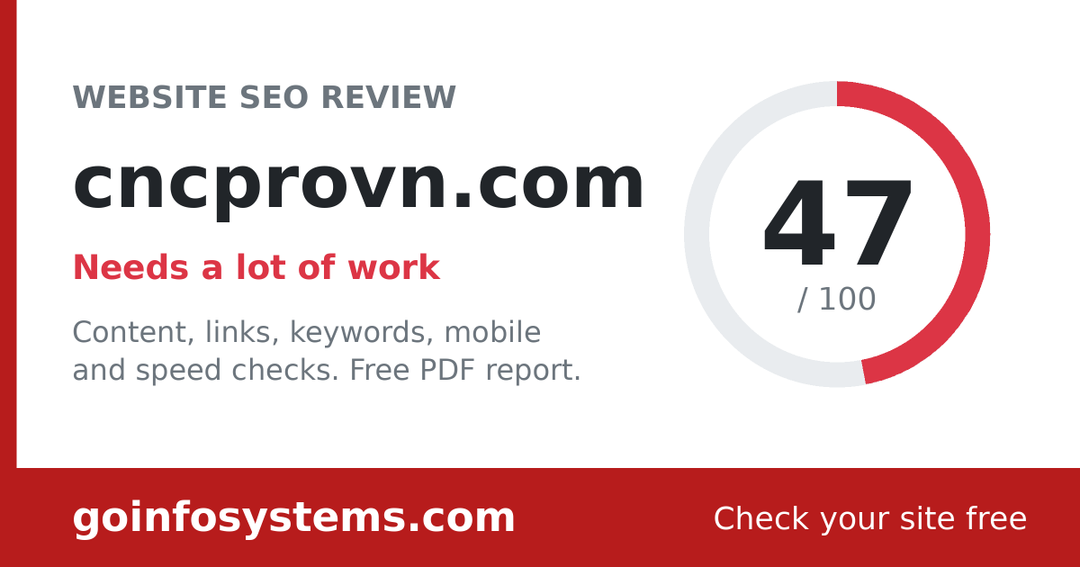cncprovn.com - De score is 47/100