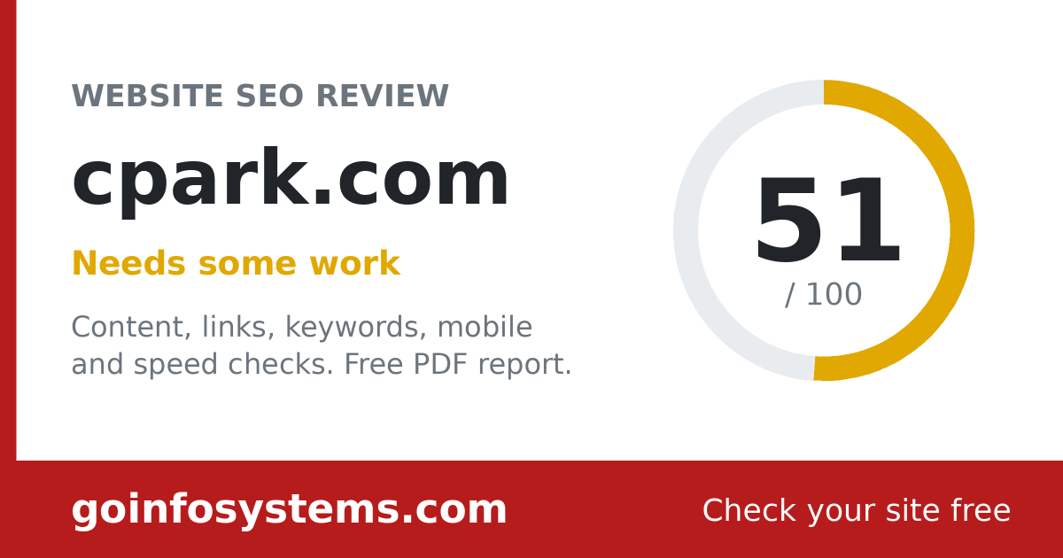 cpark.com - Der Wert ist 51/100