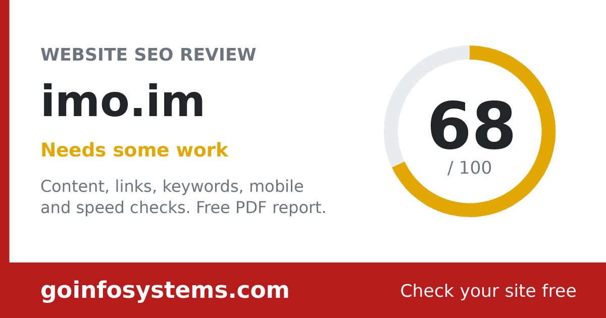 imo.im - The score is 68/100