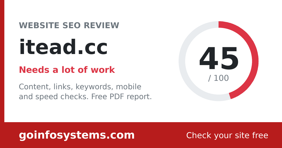 itead.cc - The score is 45/100