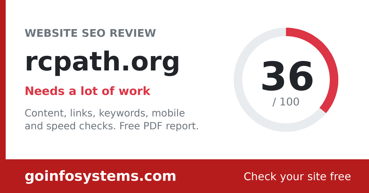 rcpath.org - The score is 36/100