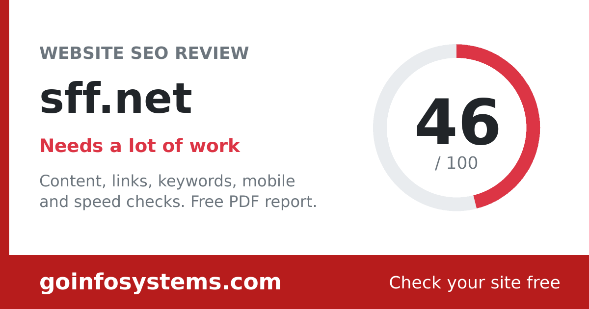 sff.net - The score is 46/100